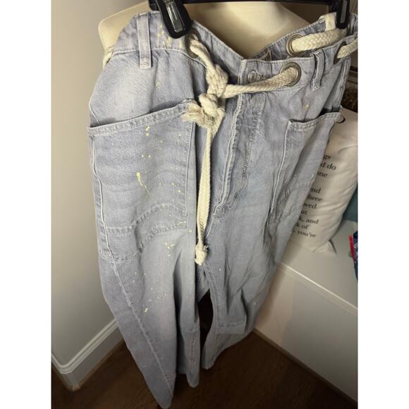 Free People Women's Moxie Low Slung Pull On Jeans Size 31 NWT Little Darlin - Picture 3 of 8